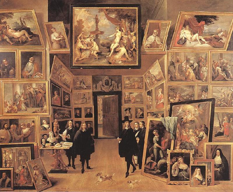 TENIERS, David the Younger Archduke Leopold Wilhelm in his Gallery fyjg